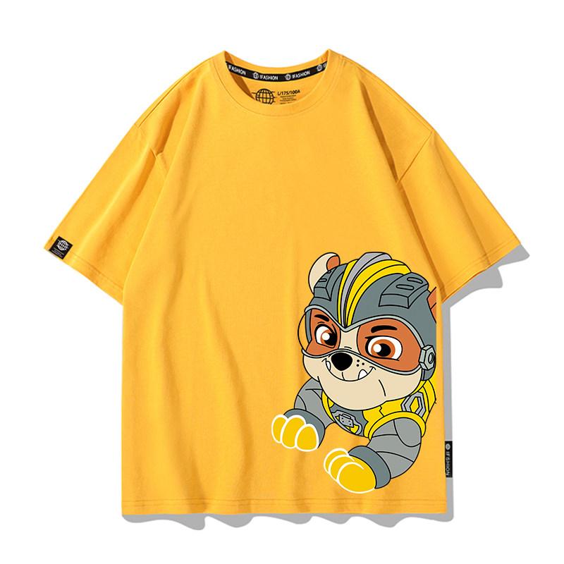 

New Cartoon Print Casual Breathable Parent-Child Short Sleeve Children s T-Shirt Fashion Brand 100