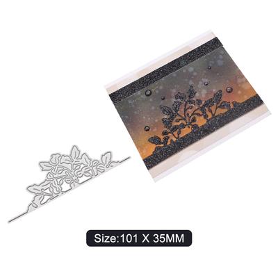 Plant Framework Metal Silvery Stencil Embossing Cutting Dies For Diy Scrapbooking Paper Album Cards Making