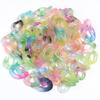 20pcs/lot Colorful Acrylic Twisted Link Chain Clasps For Jewelry Connectors Open Buckle DIY Necklace Glasses Chains Accessories