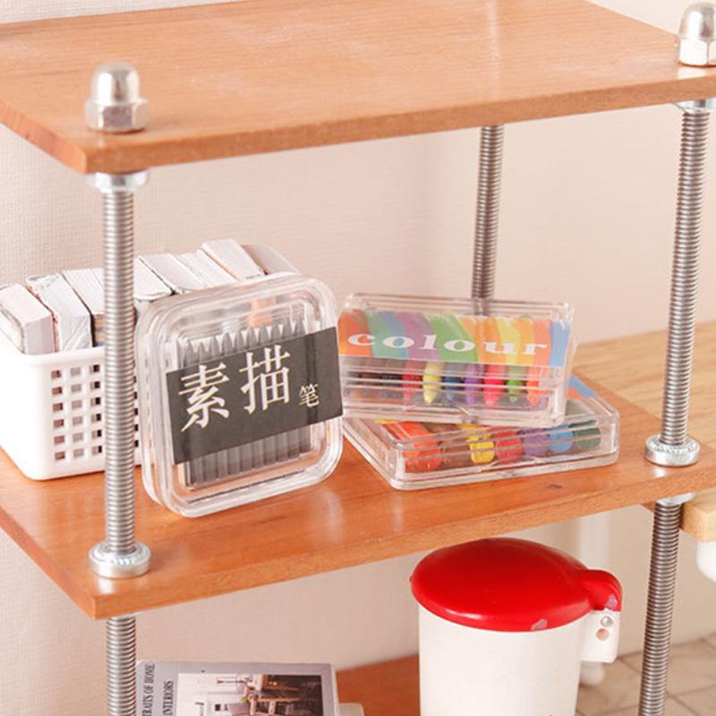 1Box 1:12 Dollhouse Miniature Crayon Color Pencil Sketch Pen Drawing Scene Decor Toy Doll House Accessories