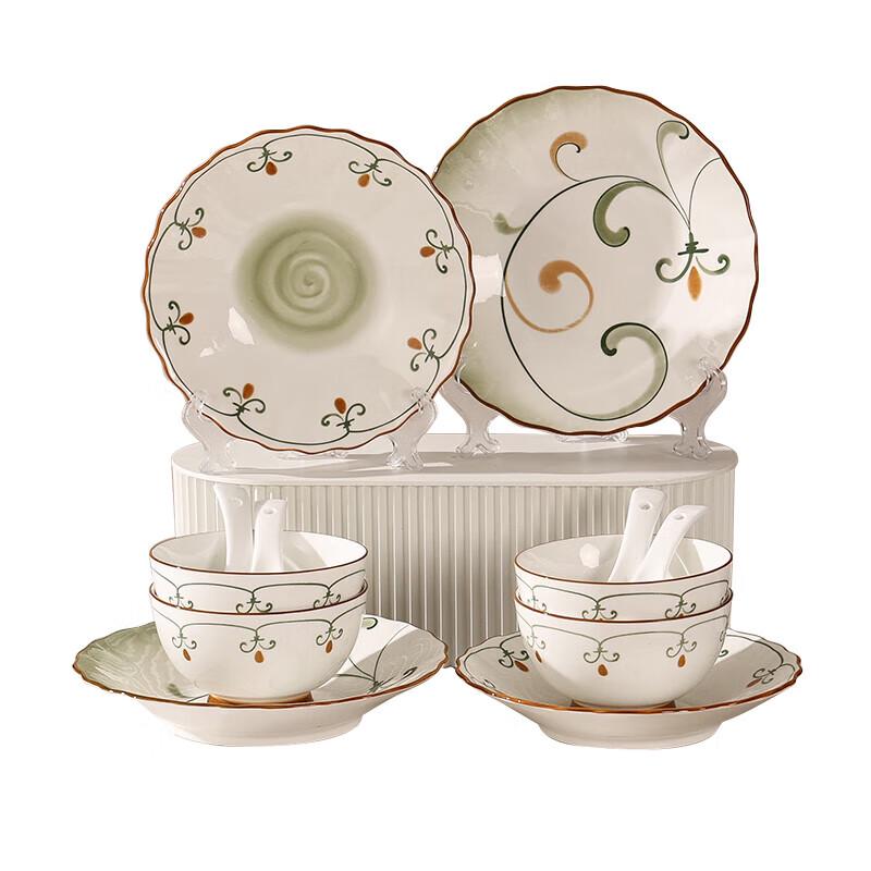 Haaoaijia Chunxiao 16-Piece Ceramic Dinnerware Set