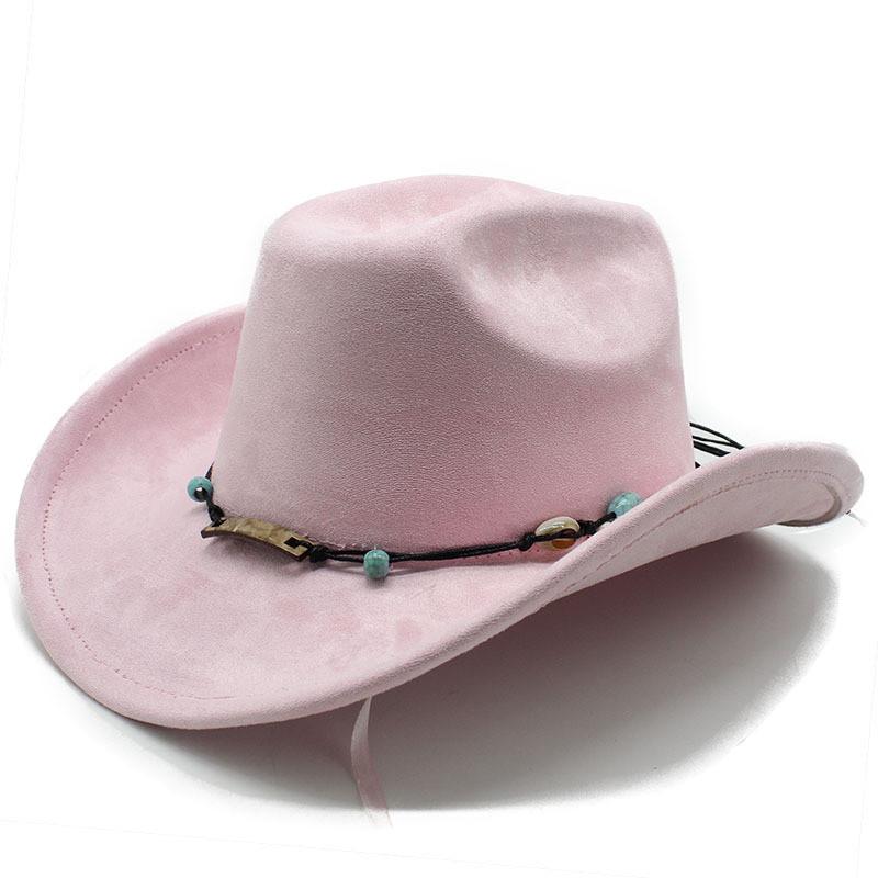 Ethnic Style Western Cowboy Hat With Large Brim For Outdoor Sunshade And Breathability