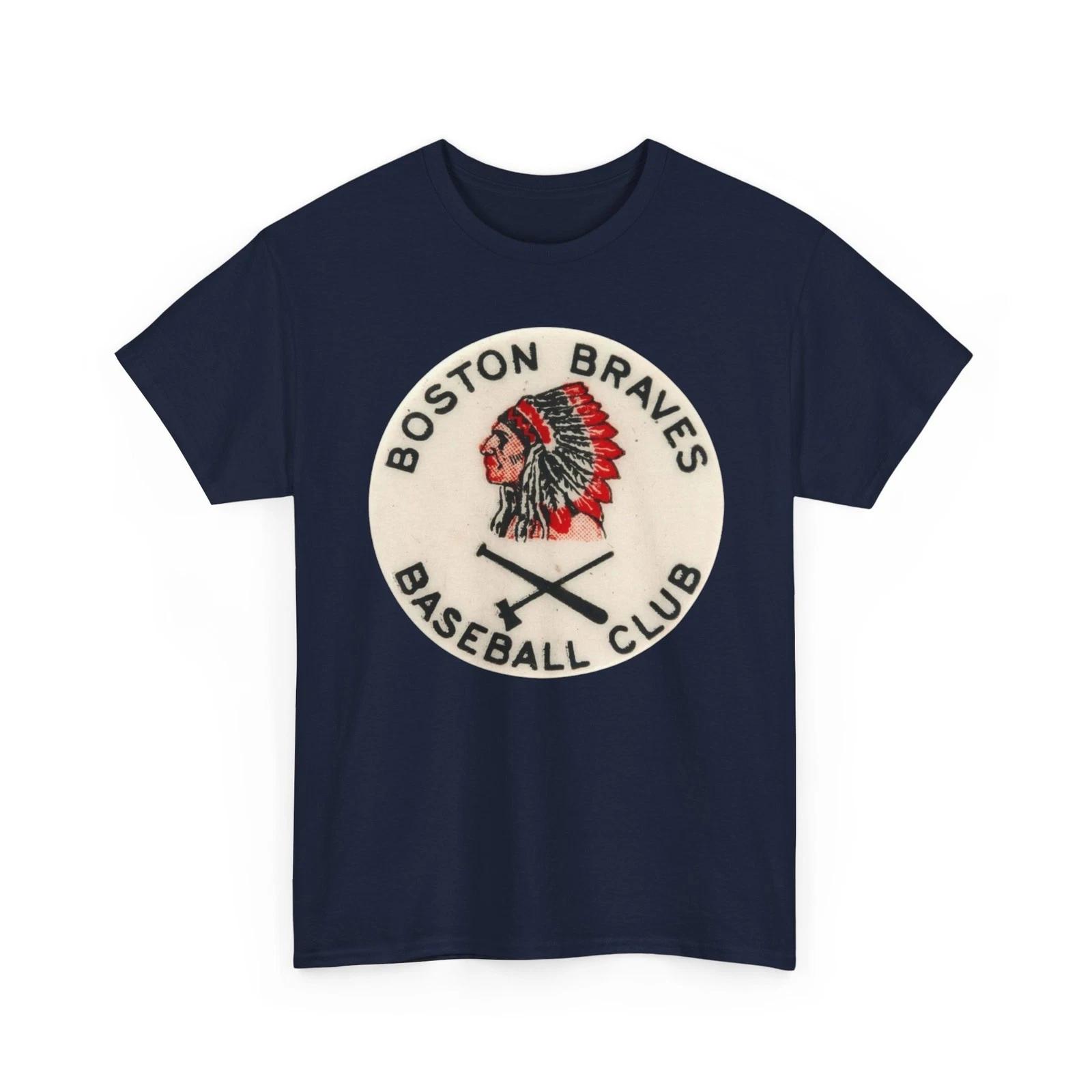 

Футболка с принтом бейсбольной команды Boston Braves Red Sox Milwaukee Atlanta Коллекционная 3XL