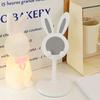 Mobile Phone Holder Adjustable Height Telescopic Stand 22.7-31.7cm Cute Bunny Ear Design Phone Mount for Desk Office Decor