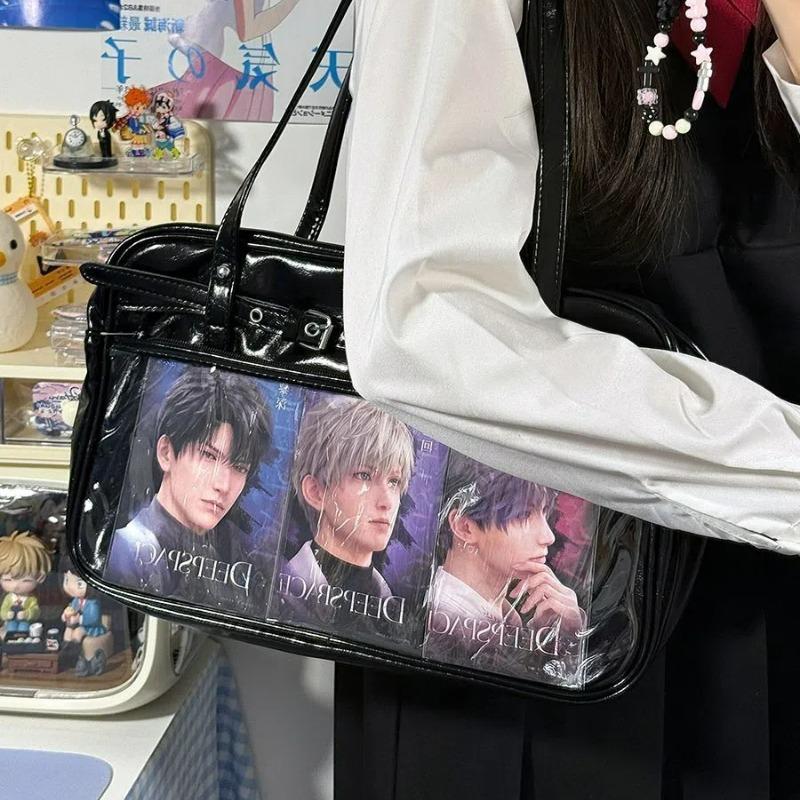 New Cute Dolls Bag Preppy Style JK Uniforms Shoulder Bag Japanese Harajuku Y2K Ita Bag Student Crossbody Bag Ulzzang Itabag 35X21X10cm