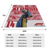Flannel Throw Blanket Fernando Alonso Saint Warm Plush Blankets Soft Bedspread for Bed Living room Home Picnic Sofa