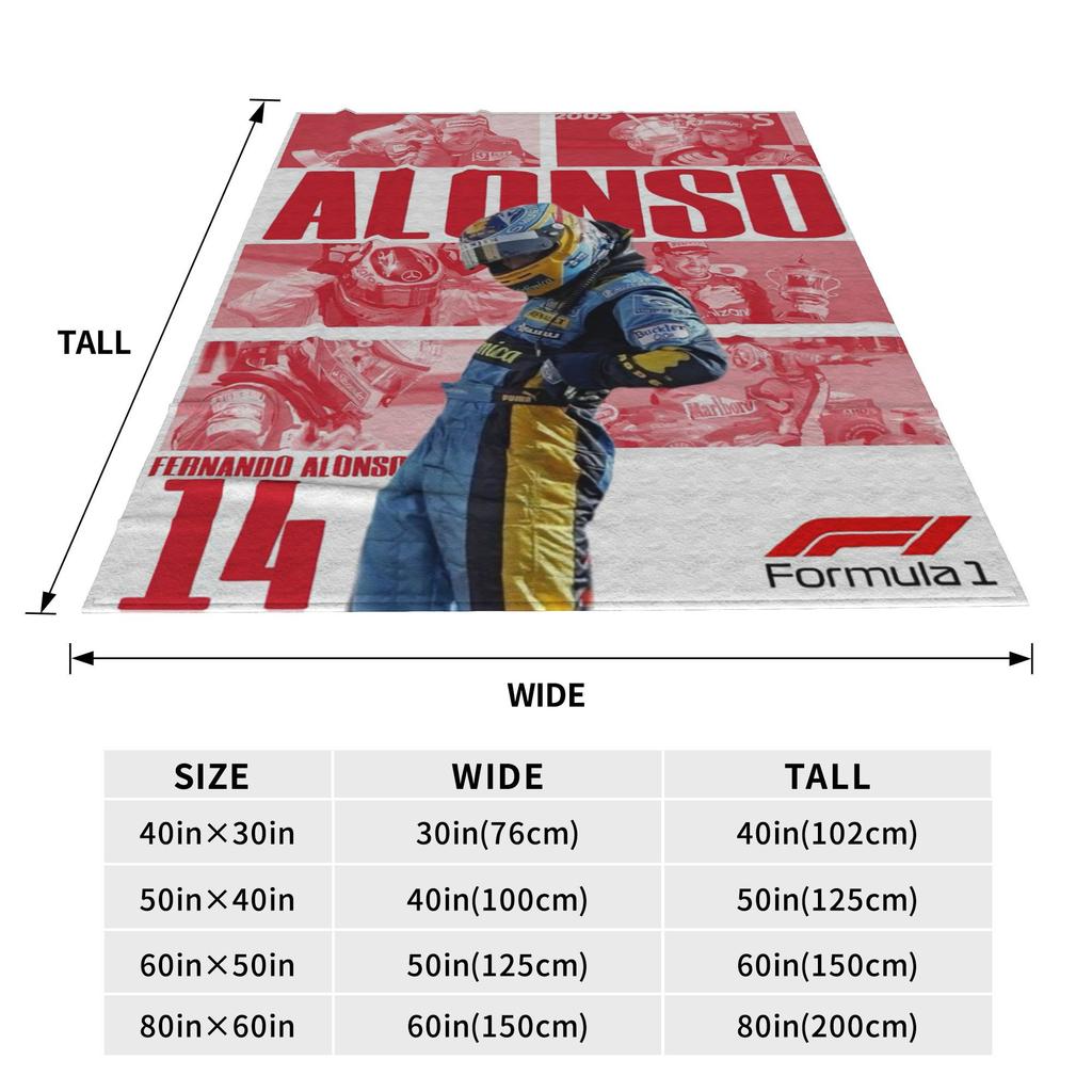 Flannel Throw Blanket Fernando Alonso Saint Warm Plush Blankets Soft Bedspread for Bed Living room Home Picnic Sofa