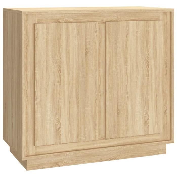 VidaXL Buffet Sonoma Oak 80x34x75 Cm Engineered Wood 819887