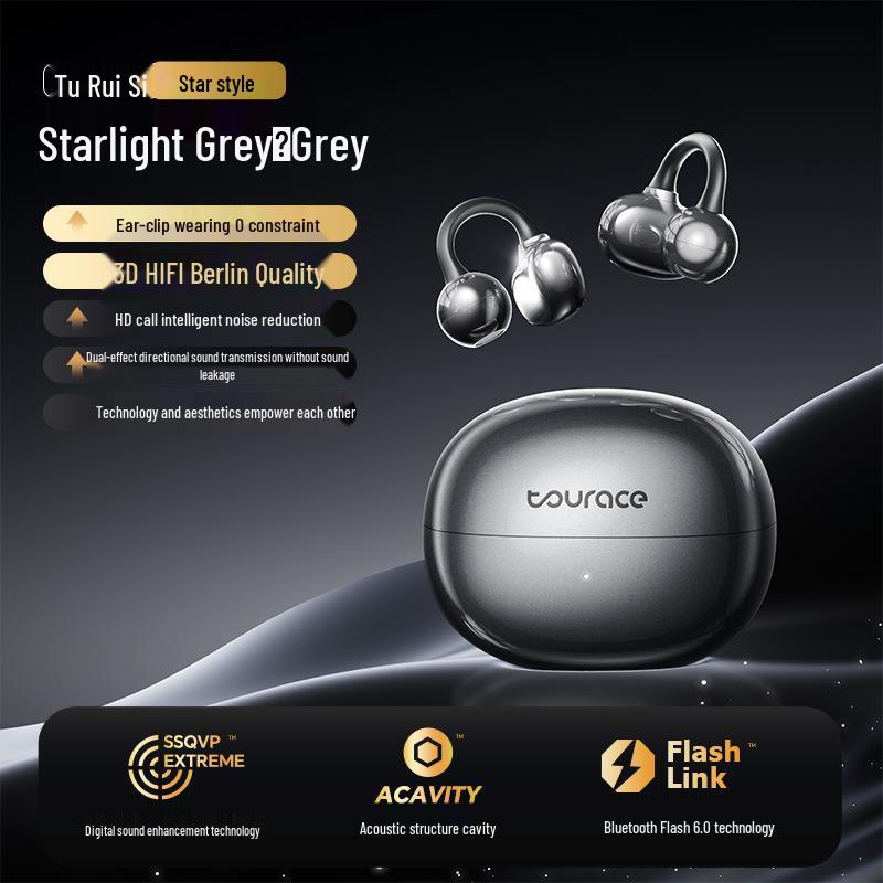 Bluetooth In-Ear Bone Conduction Earphones with AI Translation, Sports-Grade Noise Reduction, and Extended Battery Life