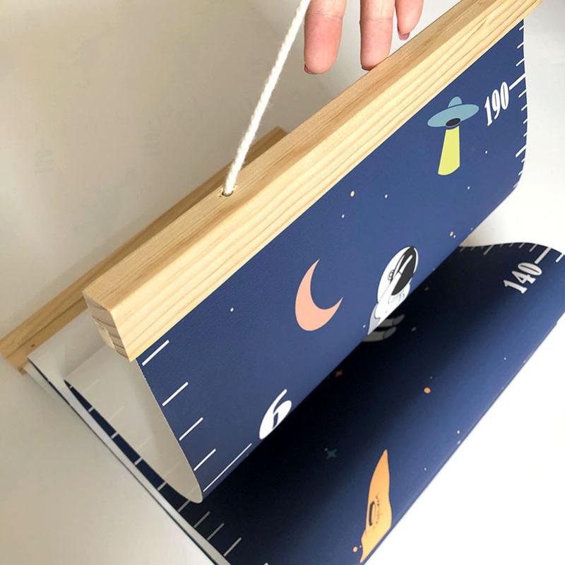 Height Wall Sticker Astronaut Three-dimensional Nordic Canvas Painting 30CM Wide Removable Astronaut Height Hanging Ruler