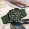 Vintage Quartz Men Watch With Silicone Strap For Casual Fashion And Student Use
