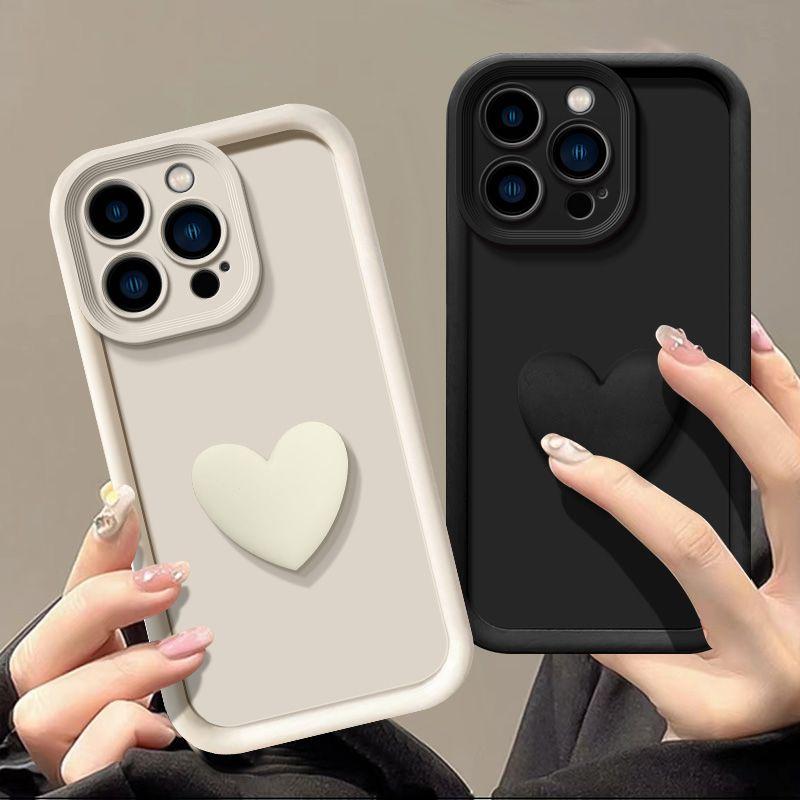 For OPPO Realme 12 Pro Case Realme 12 Pro Plus + Realme P1 Pro 5G Love Heart Phone Case Full Package Matte Anti Drop Soft Cover