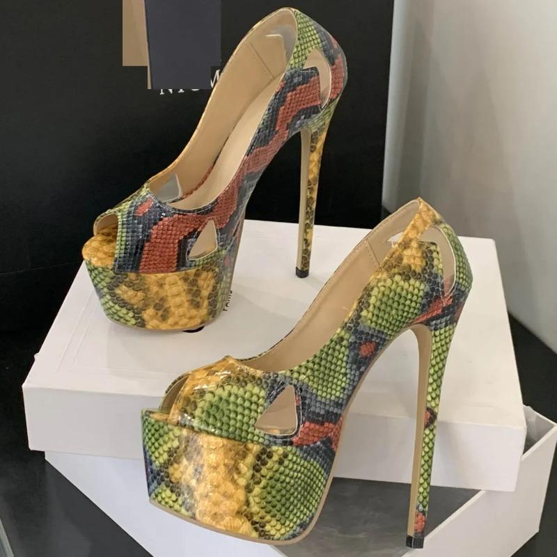 Fashion High Heel Pumps High Quality Women's Shoes Platform Peep Toe Sexy Ultra Stiletto Heels Party Prom Shoes Zapatos De Mujer