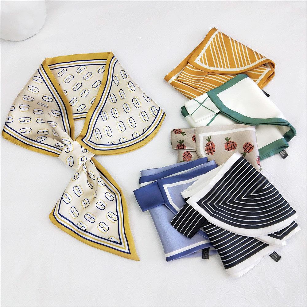 Nové šatky Hodvábne šatky Dámska jarná a jesenná sezóna Dlhé dekoratívne profesionálne šatky Letné tenké štýly spárované s košeľami Štýlové