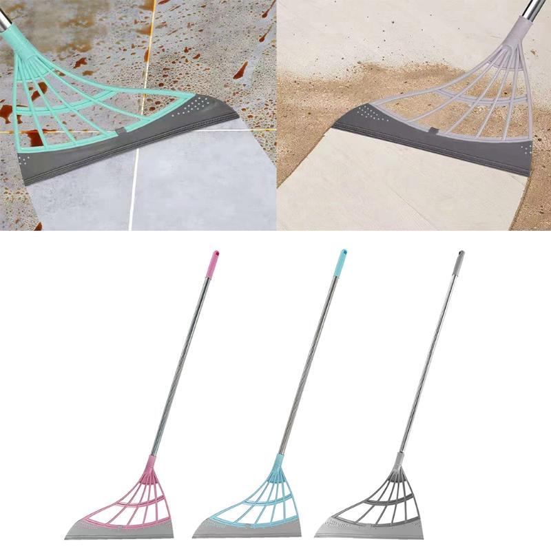 Multifunction Magic Broom 2-in-1 Sweeper Easily Dry the Floor and Remove Dirt Hangable Handle Design for Home  Office