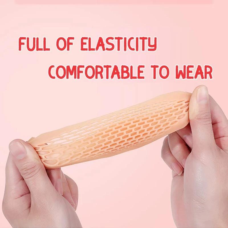 Fashion 2PCS Silicone Metatarsal Pads Toe Separator for Women Pain Relief Elastic Foot Pad Orthotics Foot Massage Insoles Forefoot Socks