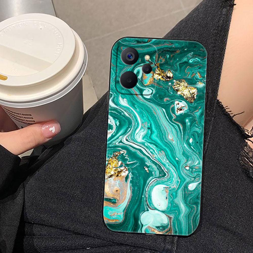Watercolor Painting Marble Phone Case For Realme C75 C71 C65 C63 C55 C53 C35 C33 C30 C21 C11 7 6 5 GT NEO 2 NARZO 50 X50 Case