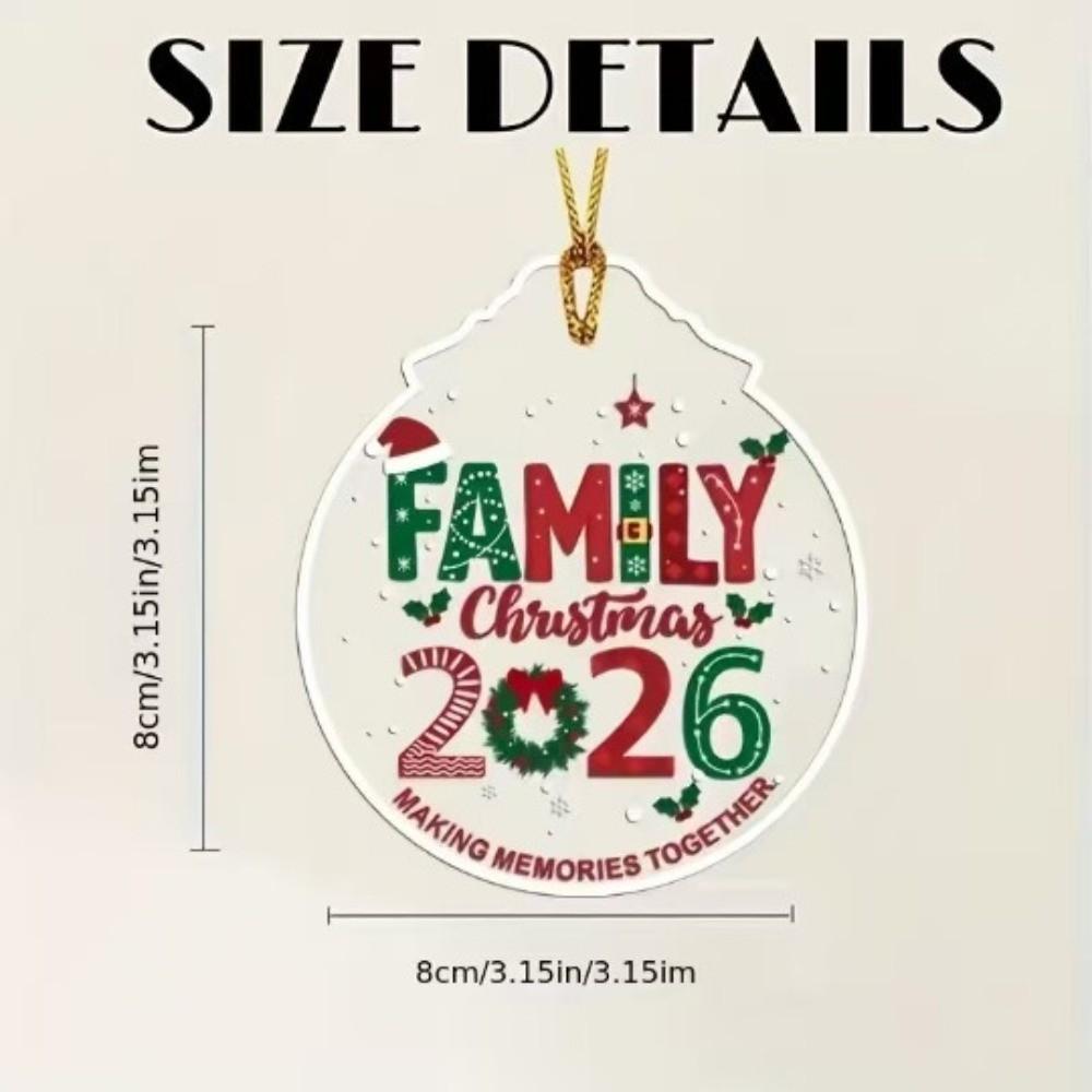 2026 Christmas Gifts Acrylic Expecting Baby Ornament Christmas Ornaments  Pregnancy Announcement