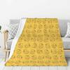 Custom Ultra-Soft Fleece Yellow Colorful Rubber Duck Pattern Throw Blanket Warm Flannel Blankets for Bed Home Couch Quilt