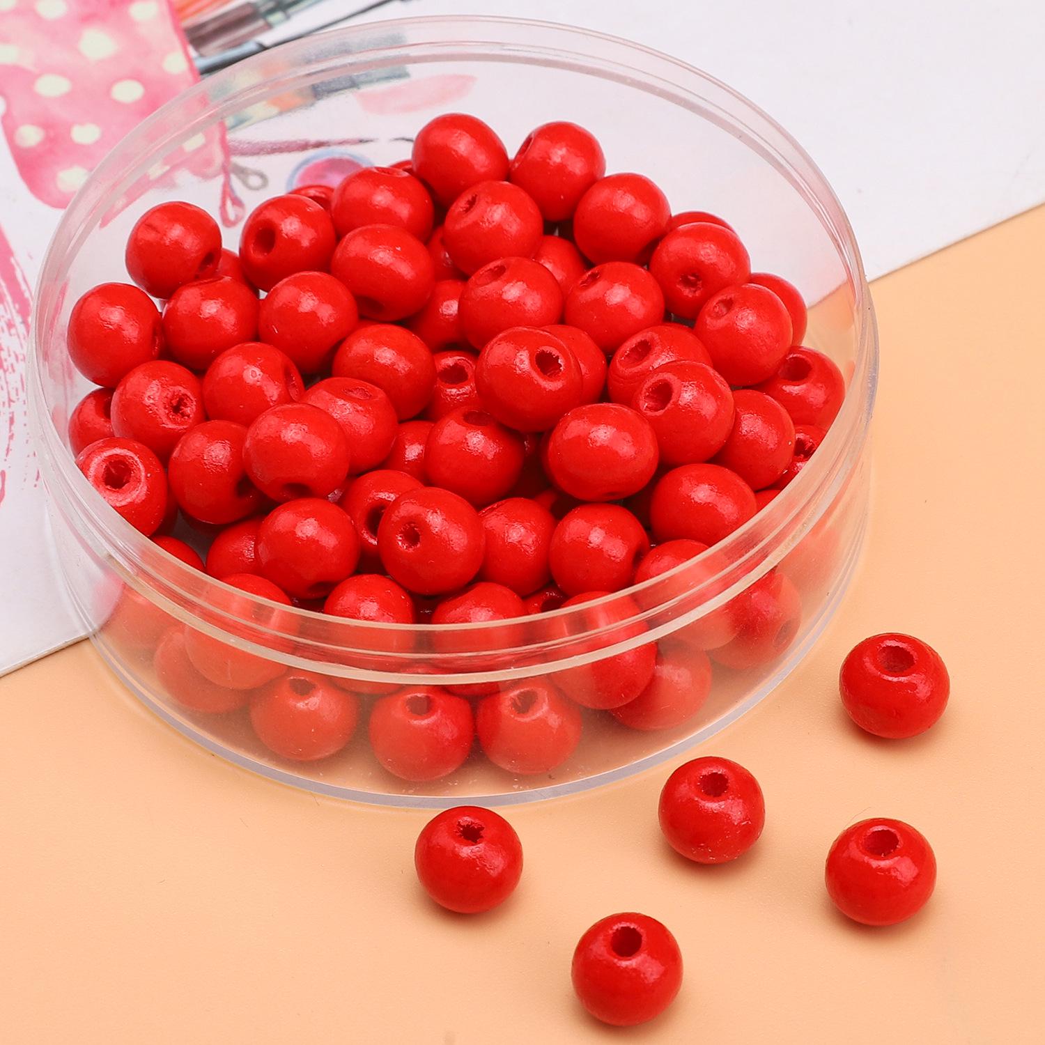 

Деревянные бусины однотонные 8 мм для изготовления украшений своими руками: Круглые, Окрашенные спреем, Идеально подходят для браслетов, ожерелий, подвесок и бисероплетения. Approx 8mm, Hole 2mm