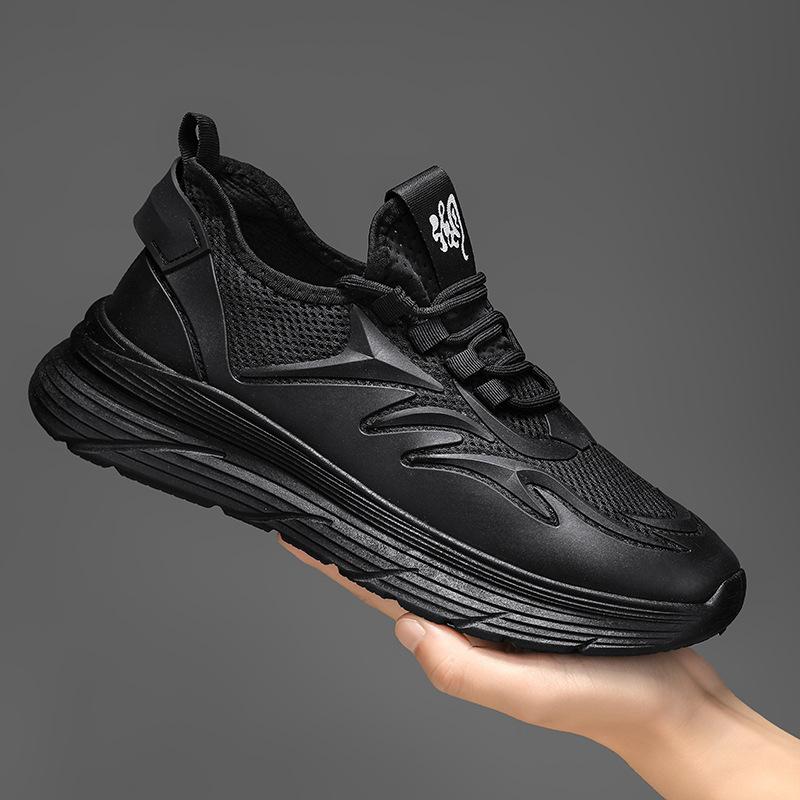 

2025 summer new men s trendy versatile casual breathable thick-soled round head men s sports shoes trendy shoes men 44