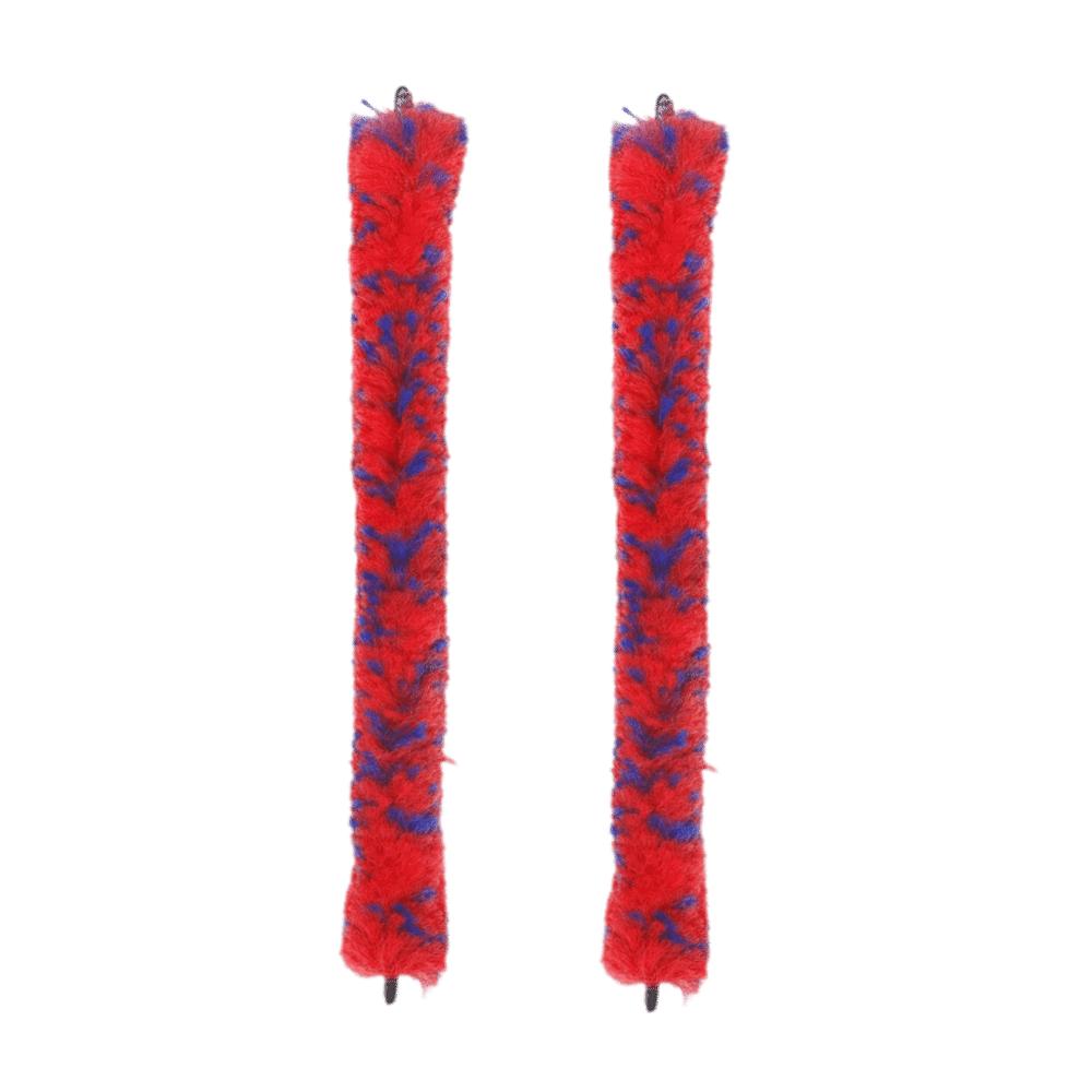 2PCS Red+Blue Saxophone Neck Cleaning Rod Cleaning Brush Kit Saxophone Neck Inside Tube Cleaning