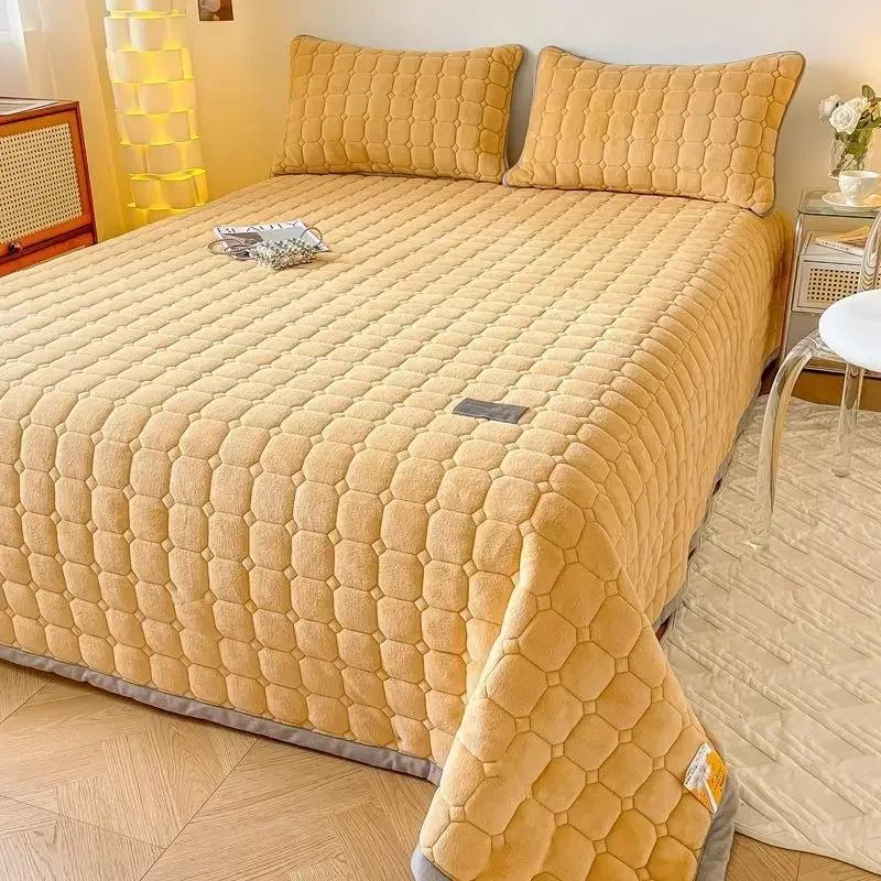 

Плюшеве покривало на ліжко King Size Покривало Товсте стьобане чохол для матраца Протектор Плед на дивані Покривало Ковдри 230x250cm Blanket