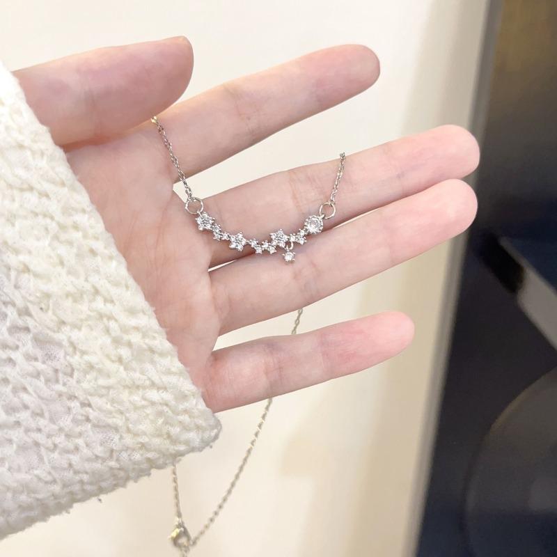 Fashion necklace Versatile trendy collarbone chain Women's wheat ear style simple exquisite high-end temperament sweater chain jewelry