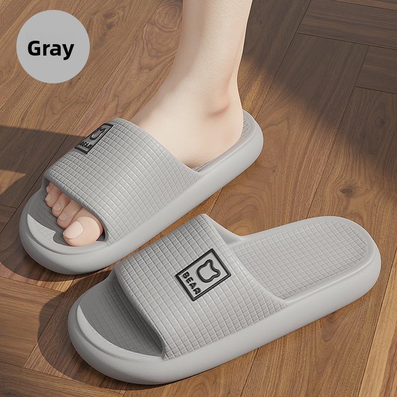 Fashion Fashion Summer Couple Non-slip Flat Slides Soft Cosy Seabeach Sandals Men's Slippers Women Casual Home Indoor Flip Flops