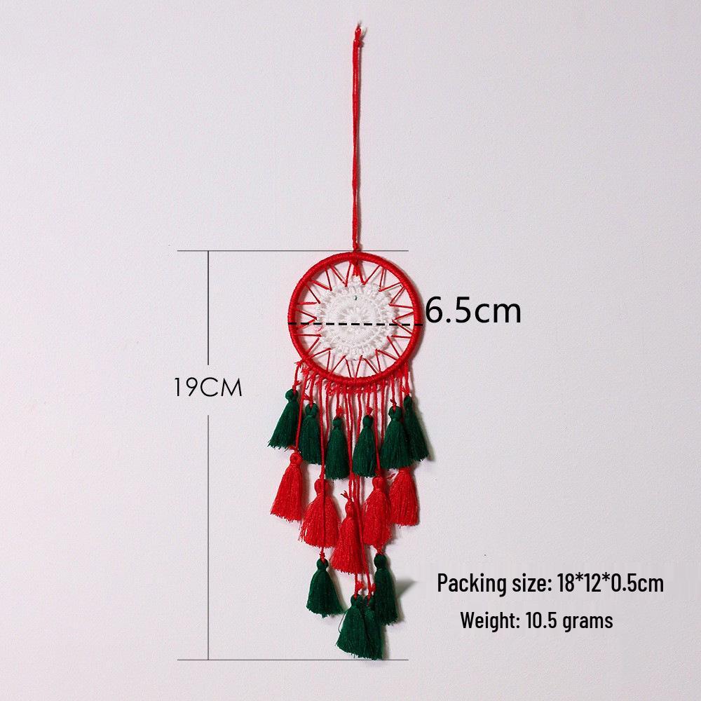 Cross-Border Christmas Dream Catcher Wind Chime: Hand-Woven Pendant Gift for Girls