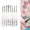 8pcs/Set Nail Art Pens 3D Drawing Carving Pen Nail Brush for Nails Panting Nail Art Brush Pen Kit