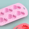 6-Grids Fruit Silicone Candy Mold Easy to Use Non-Stick Ice Mold Dishwasher Safe Food Grade Chocolate Hard Candy Baking Mold