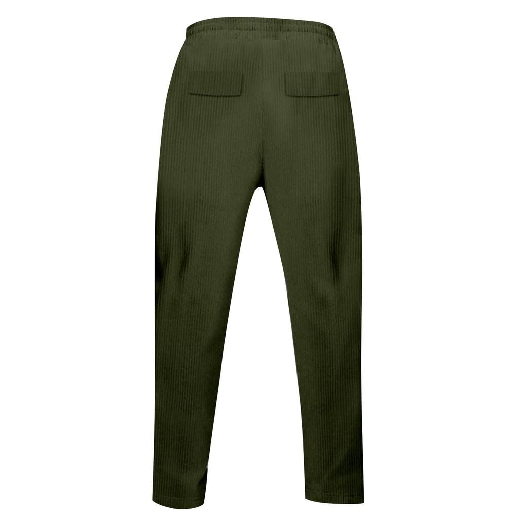 Men's Retro Casual Workwear Pants, Men's Corduroy Versatile Loose Wide Leg Pants
