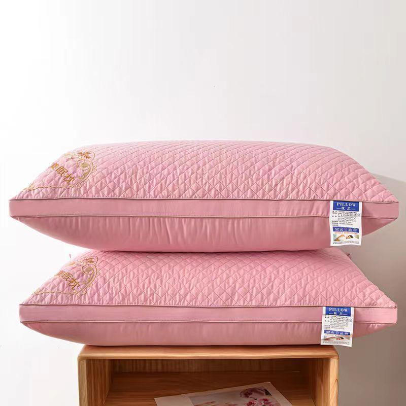 Mulberry Embroidered Single Pillow Core One Piece Can Be Washed Adult Neck Protection Pillow