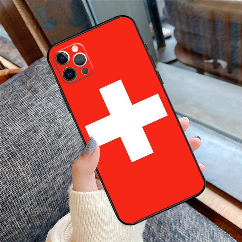 

Швейцария Швейцарский Флаг Чехол для Телефона Для iPhone 14 15 16 Pro Max 11 12 13 Pro X XR XS Max 14 Plus Мягкий Чехол iPhone 11