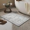 Rubber Non-Slip Quick Dry Absorbent Thin Bathroom Rugs Fit Under Door Bathroom Floor Mats-Shower Rug for In Front of Bathtub, Sink