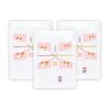 Moving Gift Set: 3 Imabari Hand Towels (Pink) with Japanese Pattern, Message Seal, and Gift Bag - Made In Japan
