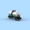 NUOVO MOC Città Industriale Octan Carro Cisterna Treno Modello Idee Creative Pista Blocchi da Costruzione Mattoni Fai da Te Giocattolo per Bambini Regalo di Compleanno