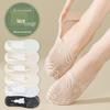 Women's Lace No-Show Socks - Anti-Slip, Odor-Resistant, Cotton Sole, Invisible, Breathable Mesh for Summer