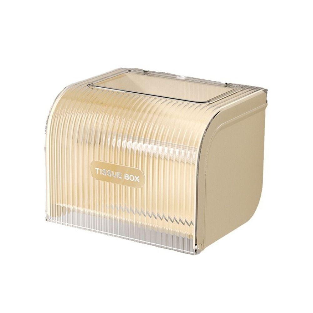 Non-Punching Tissue Storage Box Plastic Paper Towel Rack Light Luxury Toilet Paper Rack  Bathroom