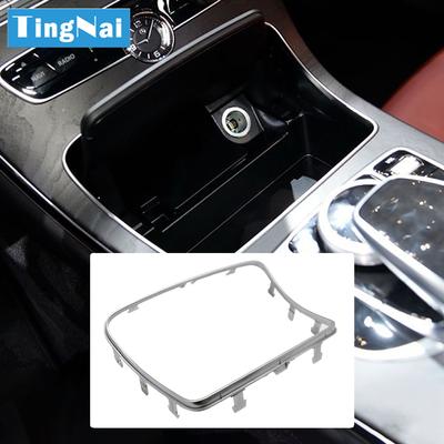 Auto Getränkehalter Chromüberzug Streifen Rahmenverkleidung für Mercedes Benz C W205 C200 C250 C300 C400 GLC W253 GLC200