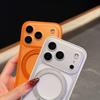 Compatible Leather Texture Phone Case with 360° Magnetic Bracket and AI Button for iPhone 17 Pro Max.