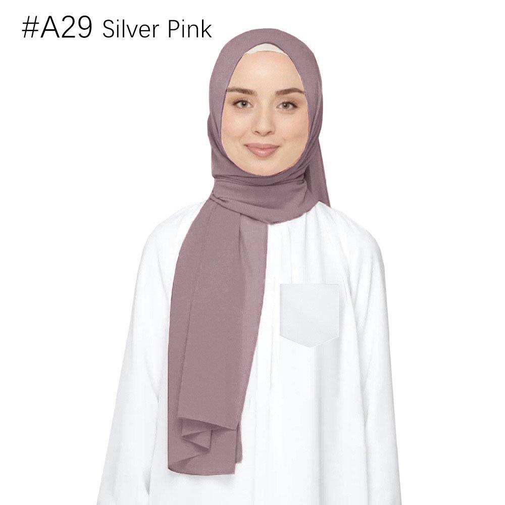 Ethnische Perlen Chiffon Bubble Kopftuch - Malaysia Schalkollektion