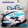 Roupa de Cama Padrão Land of the Lustrous, Conjunto de Colcha Capa de Colcha Fronha Presente de Aniversário para Casa (1 capa de edredom + 2 fronhas, sem enchimento.)