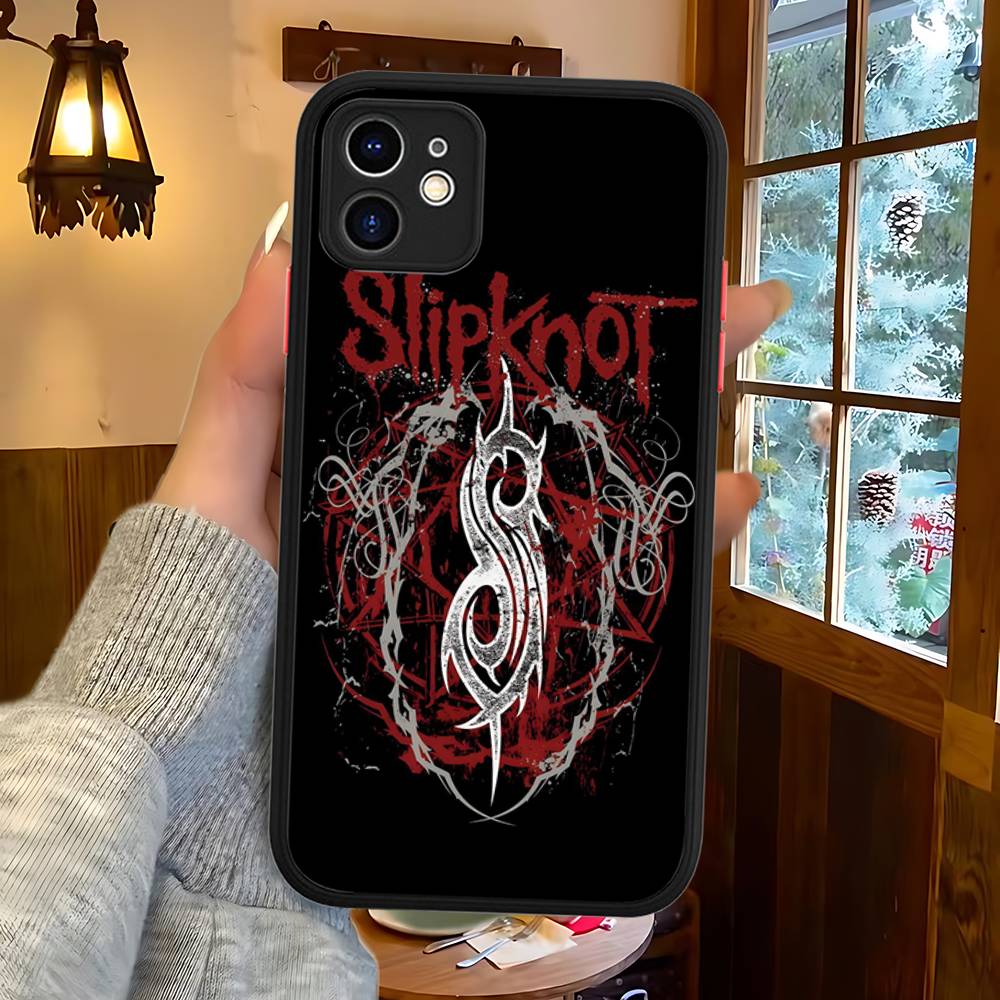Slipknot Band Silicone Case For IPhone 16 15 14 13 12 11 Pro Max Plus X XS MAX Shockproof Matte Cover