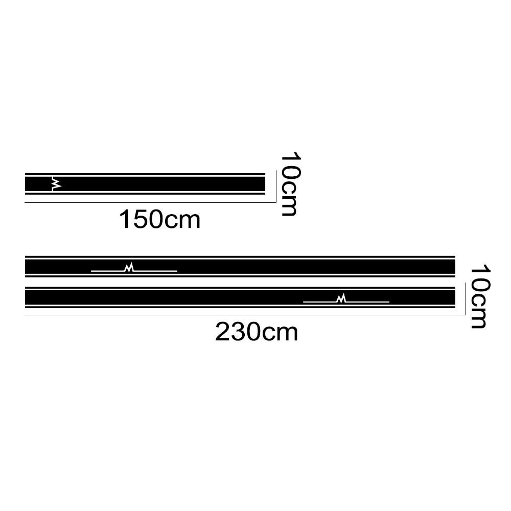 3-teilige Autotür-Seitenschweller-Aufkleber für Tesla Modell 3 SXY, Tuning-Zubehör, Grafiken, Blitz, Vinyl, Motorhaube, Motorabdeckung