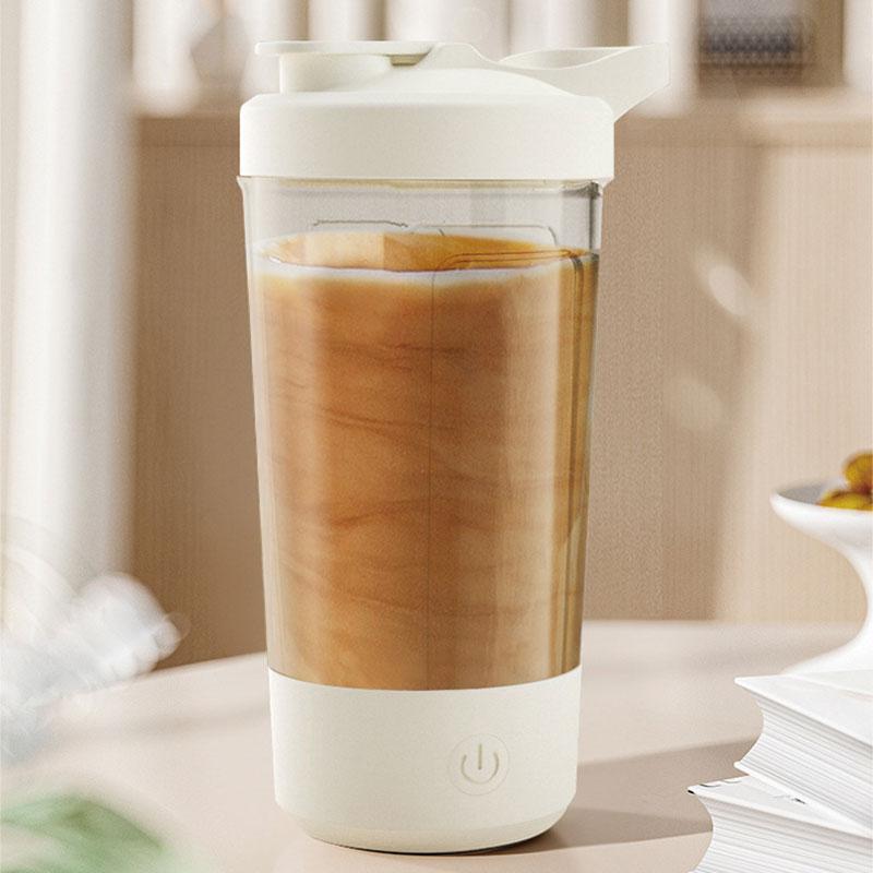 Xiaomi Taza Eléctrica Autoagitadora, Botella Mezcladora para Batidos de Proteínas, Vaso Mezclador con Carga USB y Escala, Vaso de Agua de 15 oz, Libre de BPA