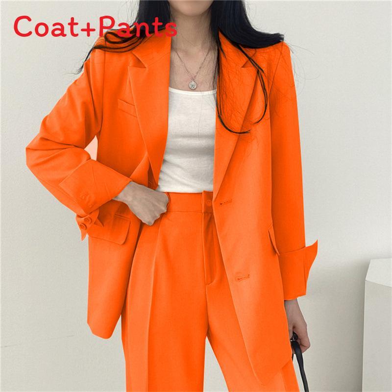 Womes Retro Blazer Suit With Pockets Polyester Fabric For Office Wear