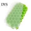 Capped Ice Cube Tray 37 Cavity Honeycomb BPA-Free Slow-Melt Reusable Small Mold Cubes with Lid Easy Release Silicone Maker for Freezer