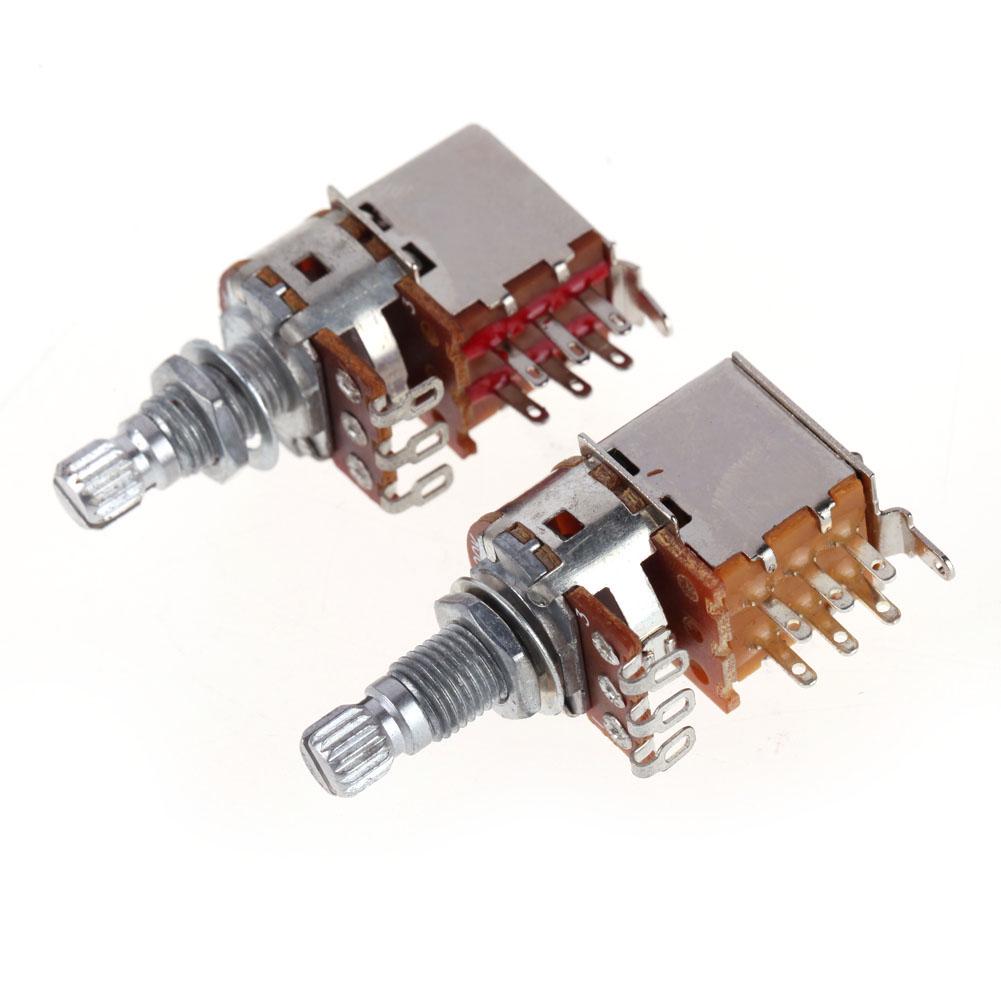 

Push Pull Control Pot Potentiometer A500K/B500K/A250K/B250K Volume Push Pull Pot Potentiometer Guitar Potentiometer Guitar Parts